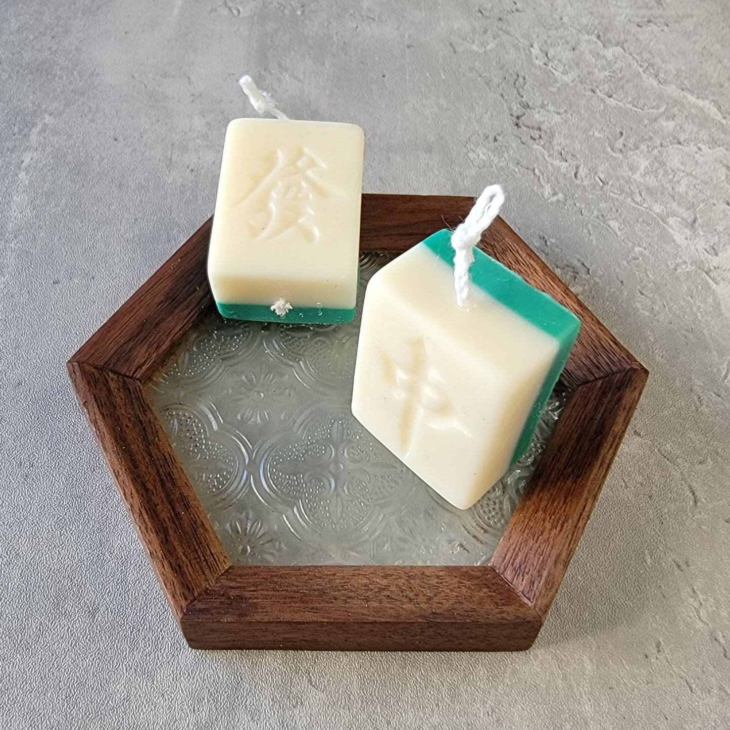 Mahjong Tile Shaped Soy Candle Gift Set