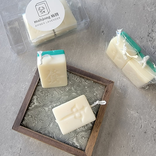 Mahjong Tile Shaped Soy Candle Gift Set