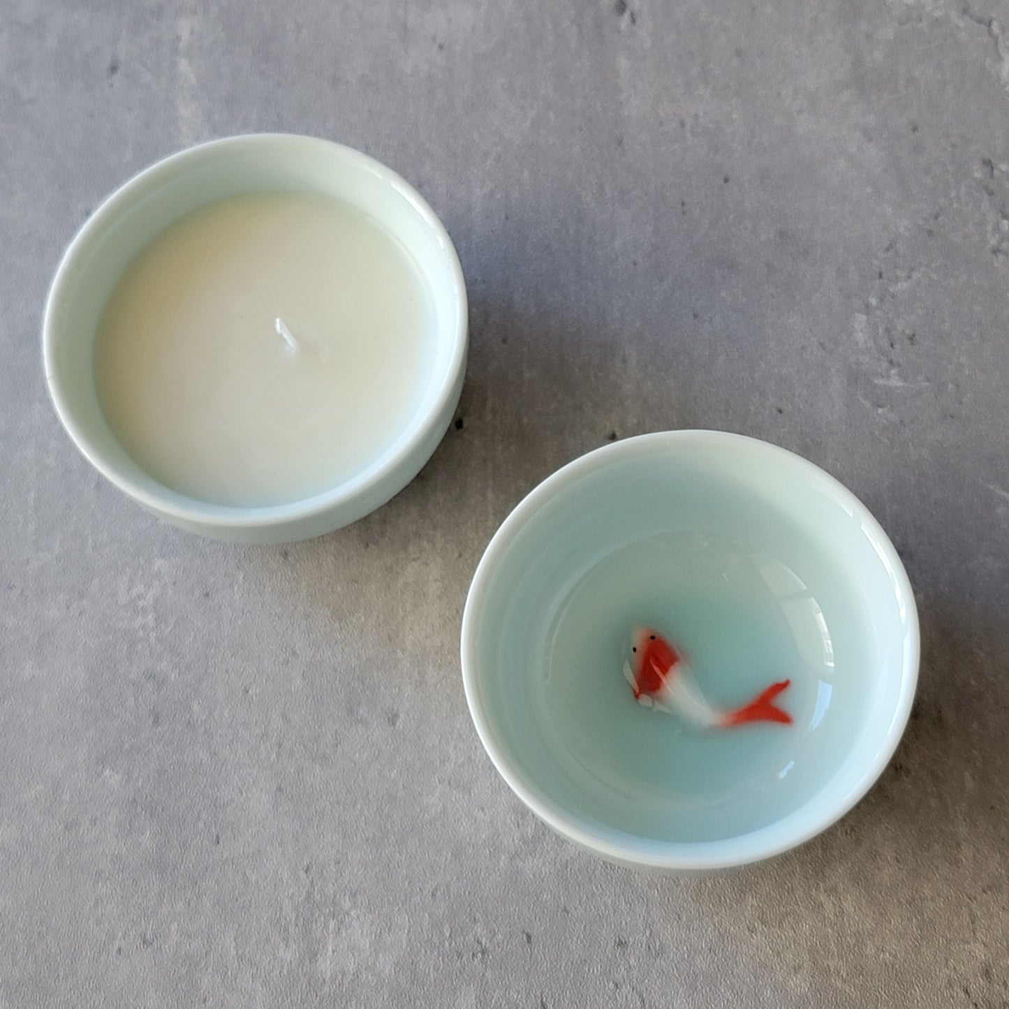 Koi Teacup Candle