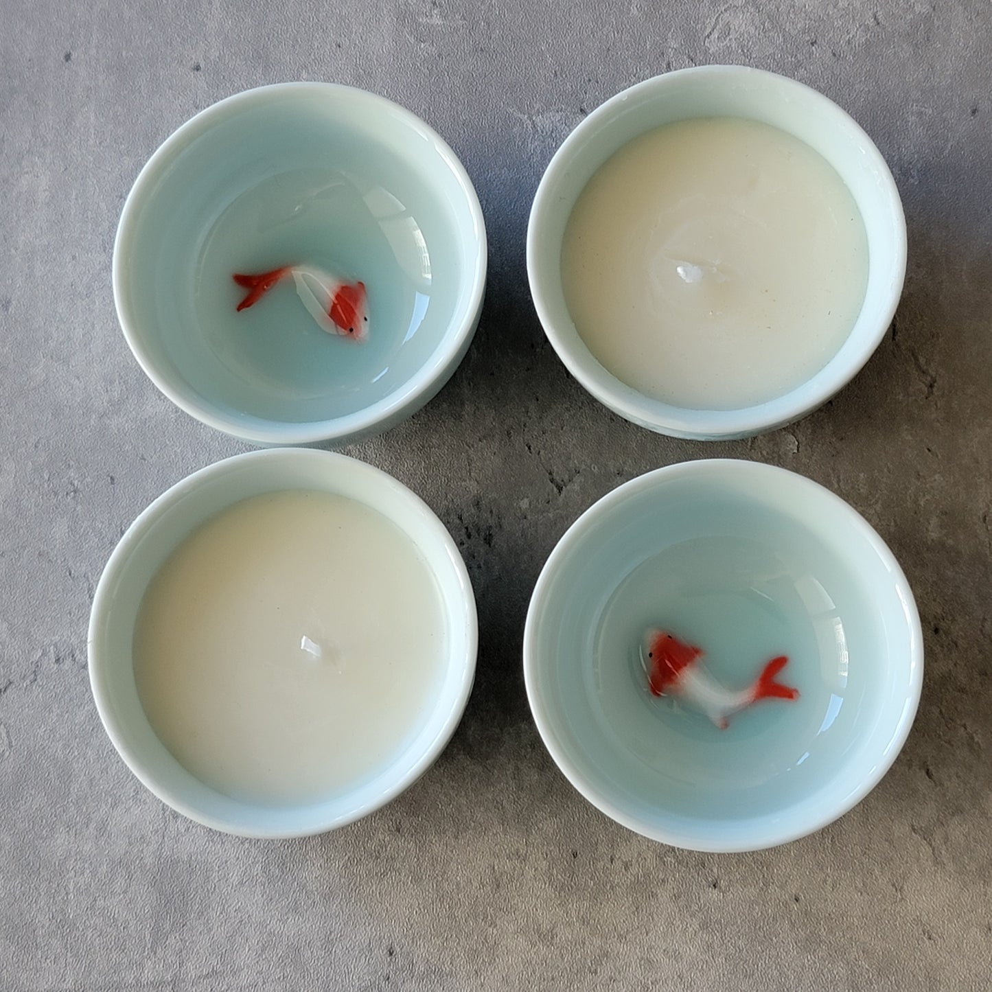 Koi Teacup Candle