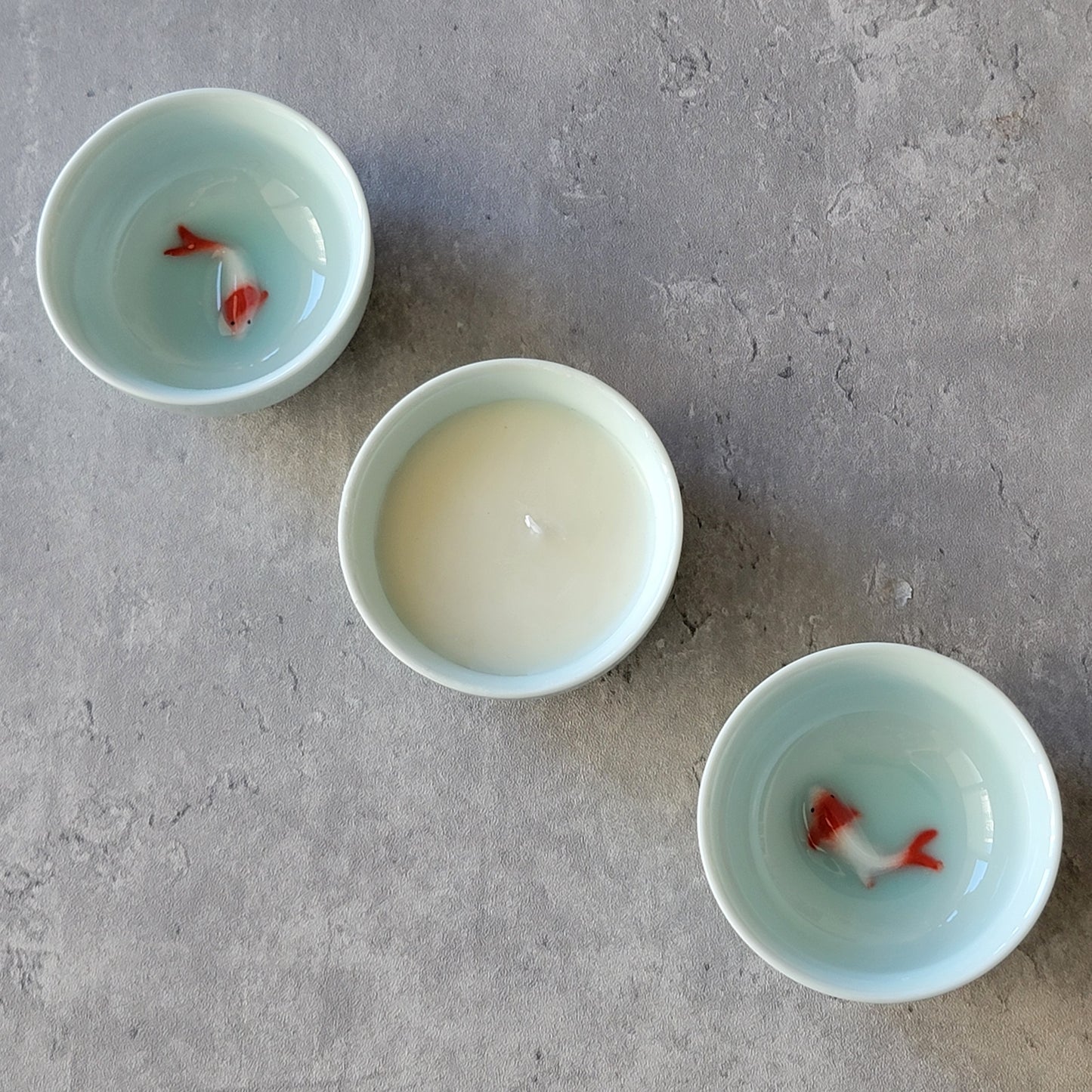 Koi Teacup Candle