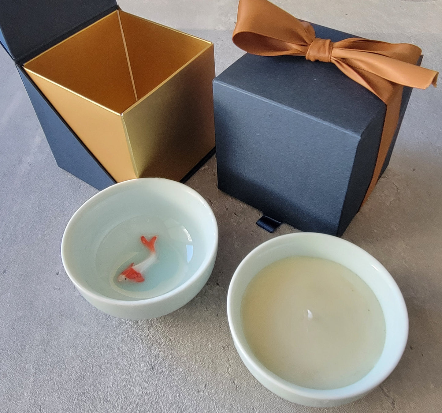 Koi Teacup Candle